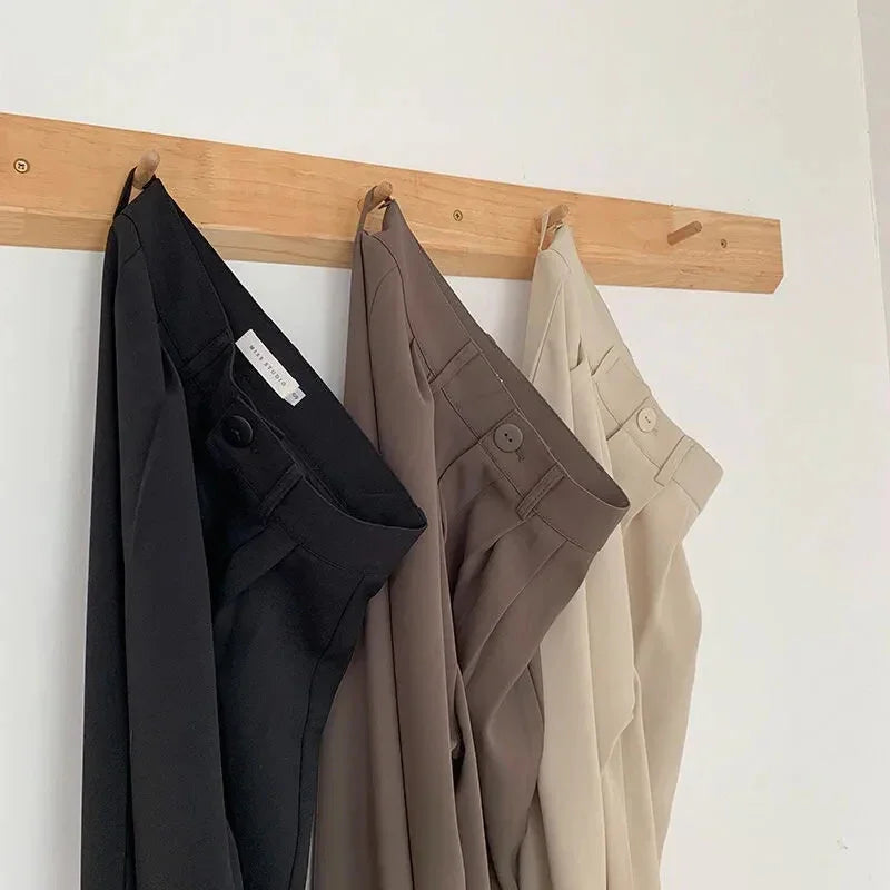 Navarita | Elegant High-Waist Wide-Leg Suit Pants