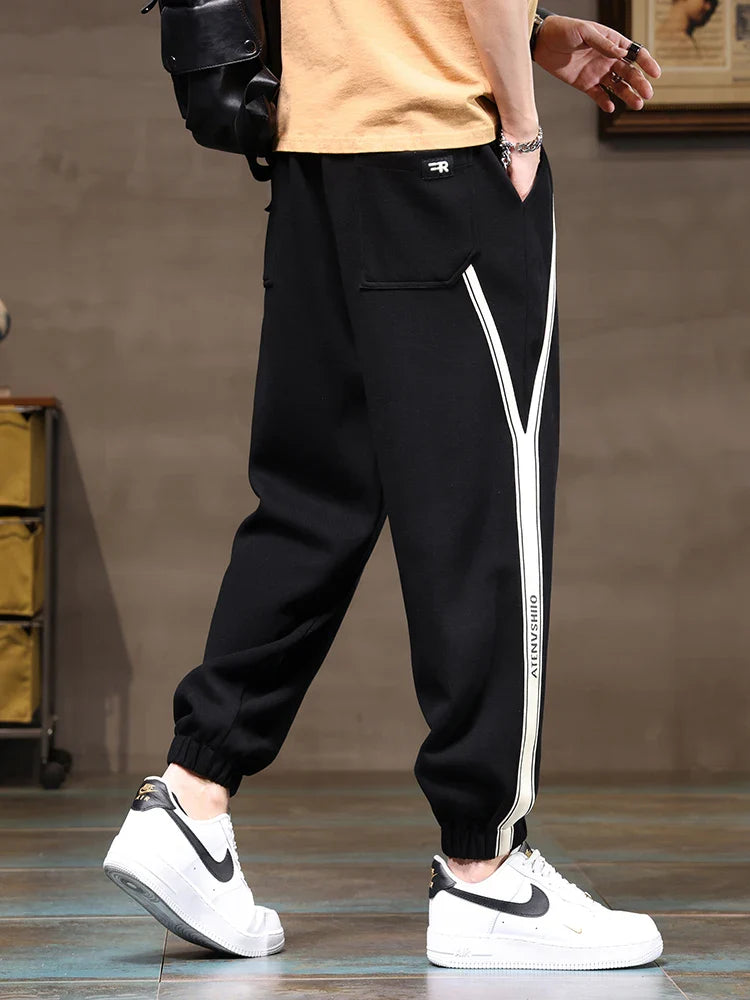 Navarita | Side-Stripe Cotton Blend Plus Size Joggers